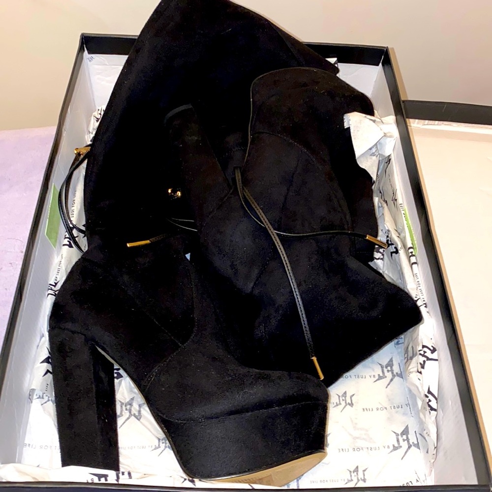 Lfl thigh high black boots